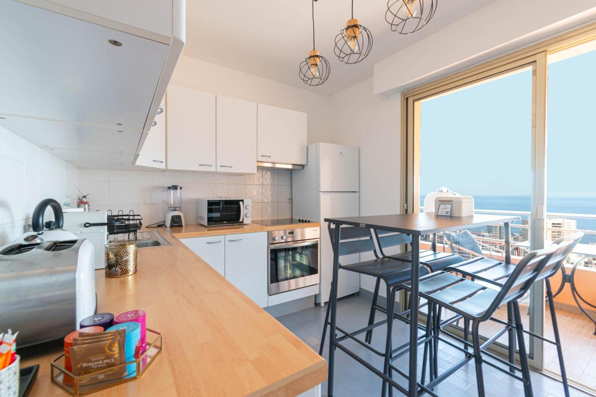 Luxury Monte Carlo- Seaview, Champagne & Ac Apartment