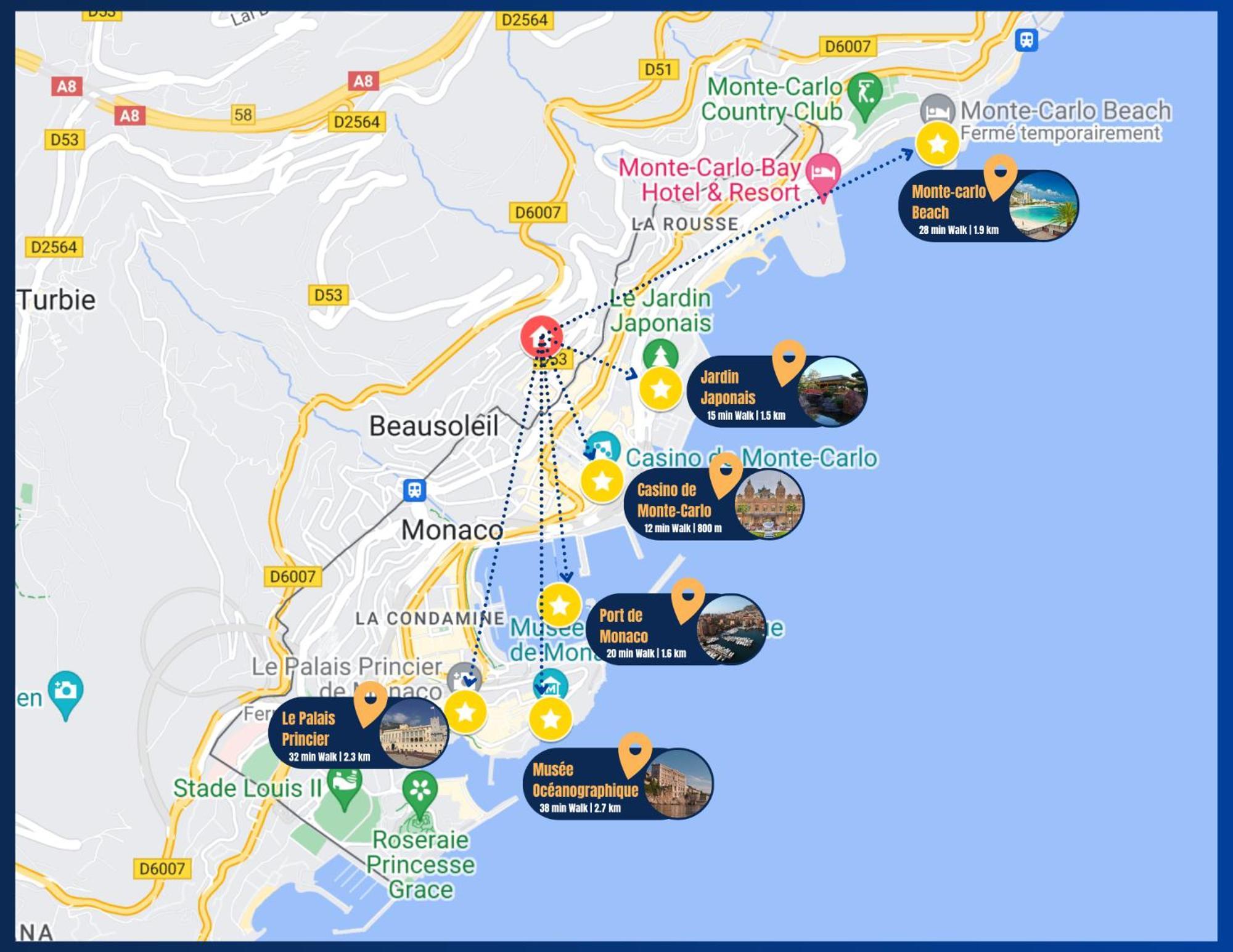 Luxury Monte Carlo- Seaview, Champagne & Ac Appartamento Beausoleil